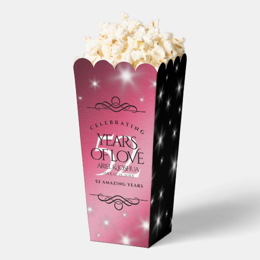 Ballotins Élégant 52ème anniversaire de Mariage de rubis éto (Sauté)