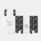 Ballotins Élégant 60e anniversaire de Mariage de diamant (Déplié)