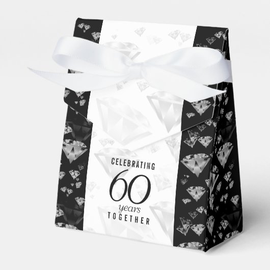 Ballotins Élégant 60e anniversaire de Mariage de diamant (Verso)