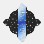 Ballotins Élégant 67e anniversaire Mariage de Star Sapphire (Déplié)