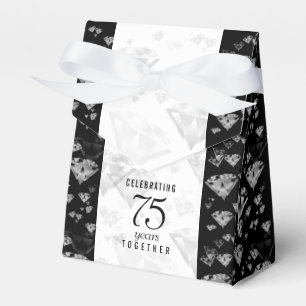 Ballotins Élégant 75e anniversaire de Mariage de diamant