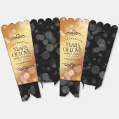 Ballotins Élégant 7ème anniversaire de Mariage de cuivre (Déplié)