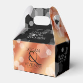 Ballotins Élégant 8ème 32ème anniversaire de Mariage de bron (Arrière)