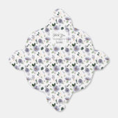 Ballotins Élégant aquarelle fleurs violettes (Déplié)