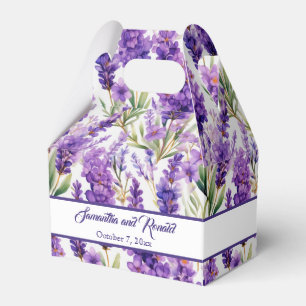 Ballotins Elégant Aquarelle Lavande Fleurs