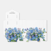 Ballotins Elégant aquarelle Oubliez-moi pas Mariage (Déplié)