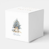 Ballotins Elégant Aquarelle rose doux Joyeux Arbre de Noël (Arrière)