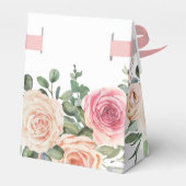 Ballotins Elégant Aquarelle rose Roses Mariage (Arrière)