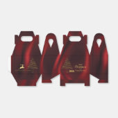 Ballotins Élégant arbre de Noël doré brillant (Déplié)