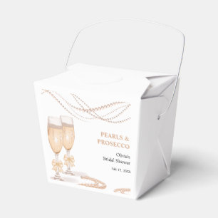 Ballotins Élégant Arc en Or Perles et Prosecco Enterrement d