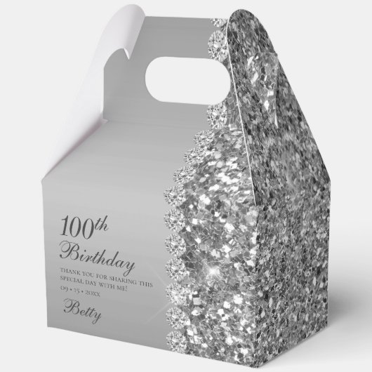 Ballotins Elégant Argent 100e Anniversaire (Recto)