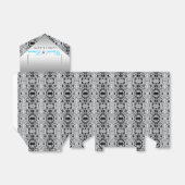 Ballotins Elégant argent et Mariage bleu Turquoise (Déplié)