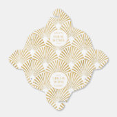 Ballotins Élégant Art Déco Doré de Fête de Mariage (Déplié)