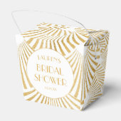 Ballotins Élégant Art Déco Doré de Fête de Mariage (Arrière)