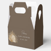 Ballotins Élégant Baby shower botanique rustique (Ouvert)