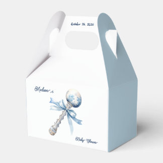 Ballotins Elégant Baby shower de Bow en Argent Bleu