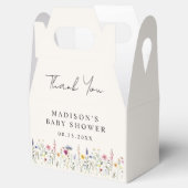 Ballotins Elégant Baby shower de crème pâté Fleur sauvage (Ouvert)