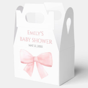 Ballotins Élégant Baby shower de fille Rose Pastel Bow Blush