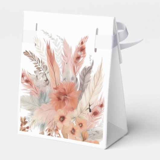 Ballotins Élégant Baby shower d'herbe de bohoPampas (Arrière)