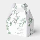 Ballotins Elégant Baby shower Eucalyptus Verdure Foliage (Verso)