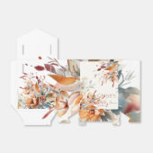 Ballotins Élégant baby shower fleur sauvage (Déplié)