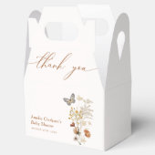 Ballotins Élégant Baby shower Fleur sauvage papillon (Ouvert)