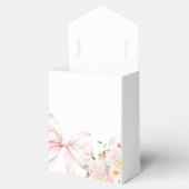 Ballotins Élégant Baby shower Floral Bow Rose (Ouvert)