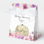 Ballotins Élégant Baby shower Floral Citrouille (Verso)