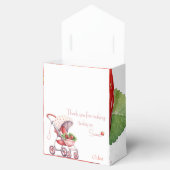 Ballotins Élégant baby shower fraise (Ouvert)