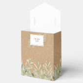 Ballotins Élégant Baby shower Kraft rustique (Ouvert)