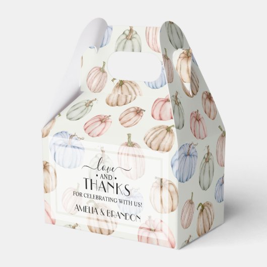 Ballotins Élégant Baby shower neutre Citrouille (Verso)