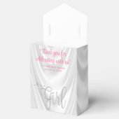 Ballotins Élégant Baby shower rose pâle (Ouvert)