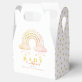 Ballotins Elégant Baby shower rose Whimsical Rainbow Boho (Ouvert)