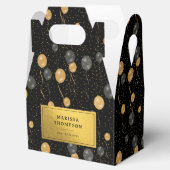 Ballotins Élégant Ballons Noir & Or (Ouvert)