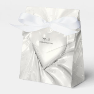 Ballotins Élégant Ballotin de coeur crème blanche
