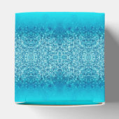 Ballotins Élégant Ballotin de Cube à étincelles bleu givre (Haut)