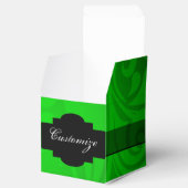 Ballotins Élégant Ballotin de Cube Noir & Vert (Ouvert)