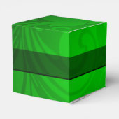 Ballotins Élégant Ballotin de Cube Noir & Vert (Arrière)