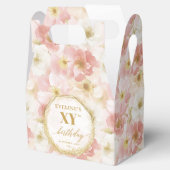 Ballotins Élégant Ballotin de fête d'anniversaire rose Dusty (Ouvert)