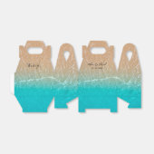 Ballotins Élégant Ballotin de mariage de plage tropicale (Déplié)