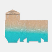 Ballotins Élégant Ballotin de mariage de plage tropicale (Déplié)