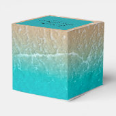 Ballotins Élégant Ballotin de mariage de plage tropicale (Arrière)