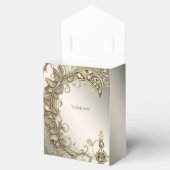 Ballotins Élégant Ballotin décoratif or moderne (Ouvert)