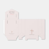 Ballotins Élégant ballotin floral communion blanc (Déplié)