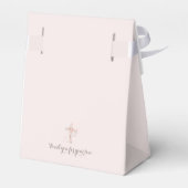 Ballotins Élégant ballotin floral communion blanc (Arrière)