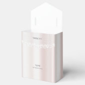 Ballotins Élégant Ballotin floral dentelle blanche (Ouvert)