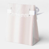 Ballotins Élégant Ballotin floral dentelle blanche (Arrière)