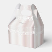 Ballotins Élégant Ballotin floral dentelle blanche (Arrière)