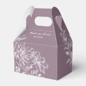 Ballotins Élégant Ballotin floral violet et blanc (Arrière)