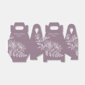 Ballotins Élégant Ballotin floral violet et blanc (Déplié)